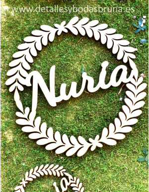 Corona de Madera Personalizada