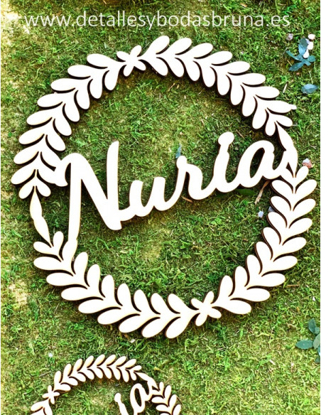 Corona de Madera Personalizada