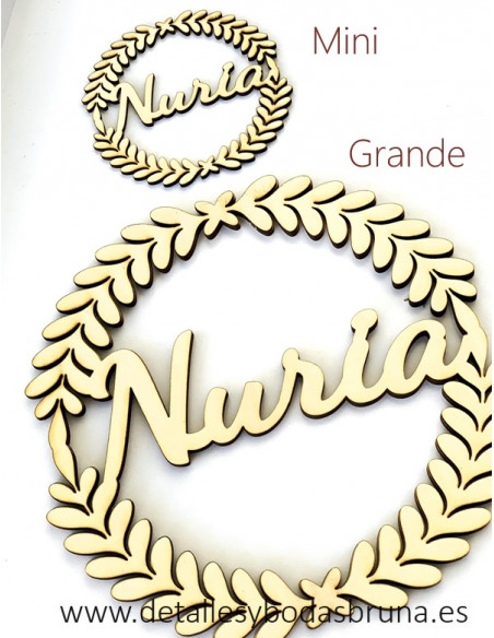 Corona de Madera Personalizada