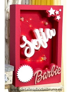 Caja de Luz Barbie Personalizada