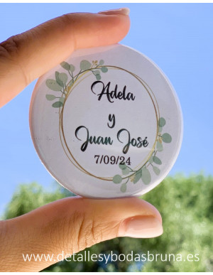 Abrebotellas Imán Personalizado Hojas 2