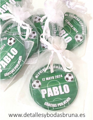 Abrebotellas Imán Comunión Fútbol Personalizado 2