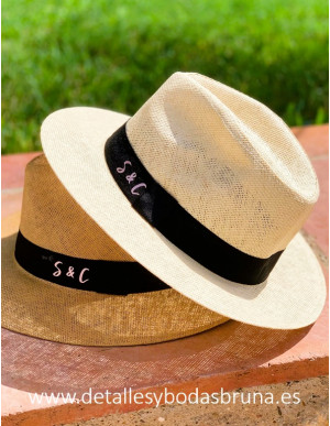 Sombrero Panamá Personalizado con Iniciales