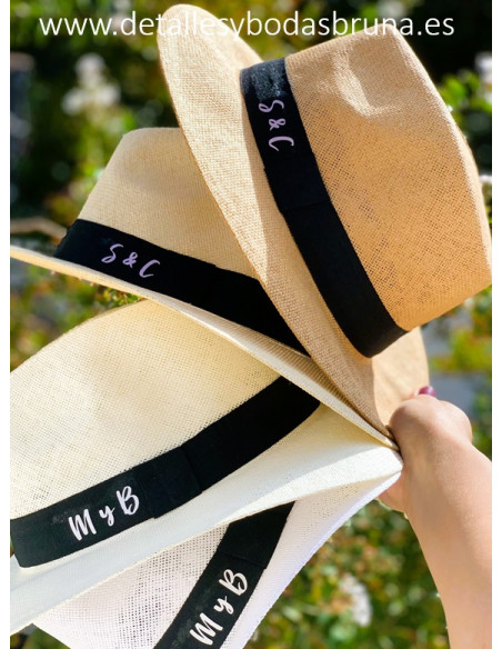 Sombrero Panamá Personalizado con Iniciales