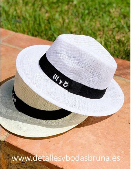 Sombrero Panamá Personalizado con Iniciales
