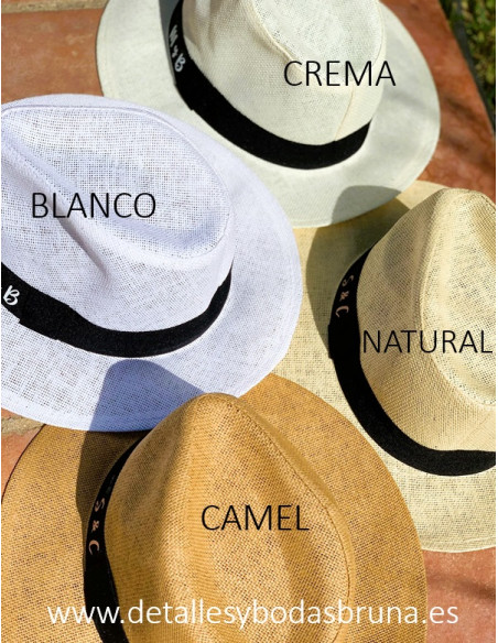 Sombrero Panamá Personalizado con Iniciales