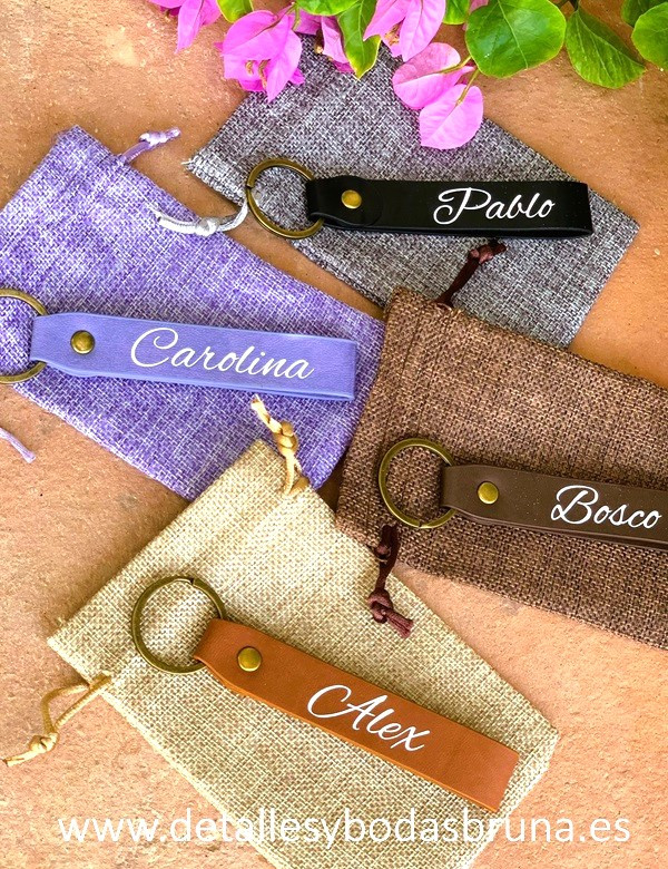 Llavero Personalizado con Nombre Polipiel