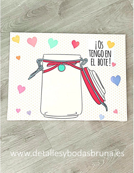 Árbol de Huellas Tarro Corazones