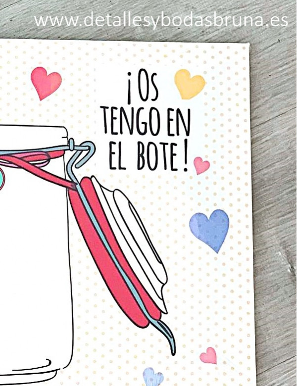 Árbol de Huellas Tarro Corazones