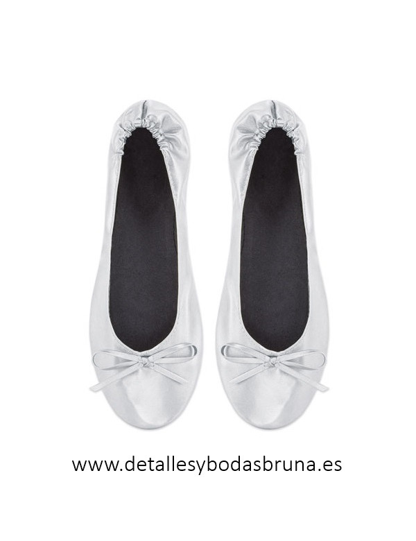 Bailarina y Neceser para Boda y Comunión Plata (Lote 12 pares)