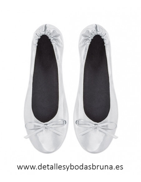 Bailarina y Neceser para Boda y Comunión Plata (Lote 12 pares)