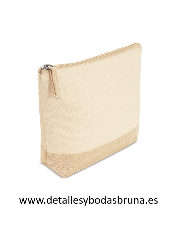 Alpargatas Beige y Neceser para Boda (Lote de 12 pares)