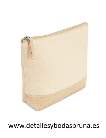 Alpargatas Beige y Neceser para Boda (Lote de 12 pares)