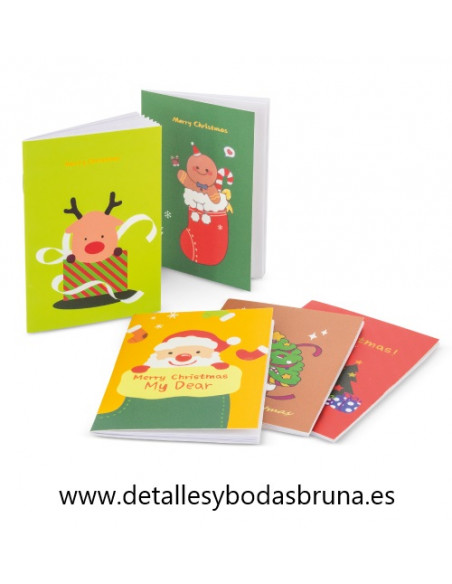 Libretas Navideñas 10 unidades