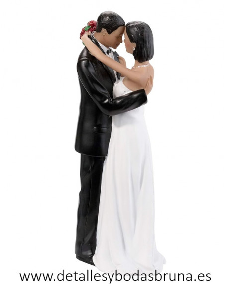Figura de Novios Siempre Juntos Mulatos