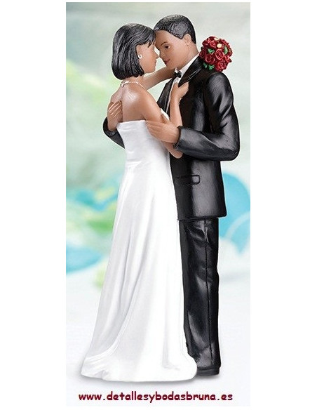 Figura de Novios Siempre Juntos Mulatos