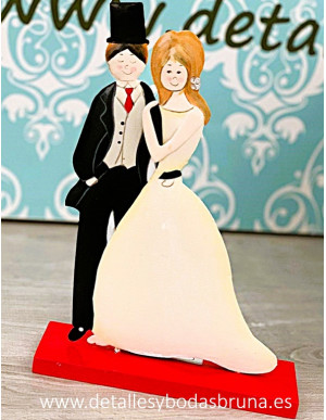 Figura de Novios Chistera Metal