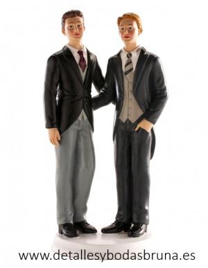 Figura de Novios Boda Chicos Chaqué