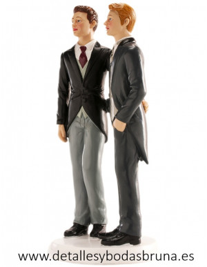 Figura de Novios Boda Chicos Chaqué 2