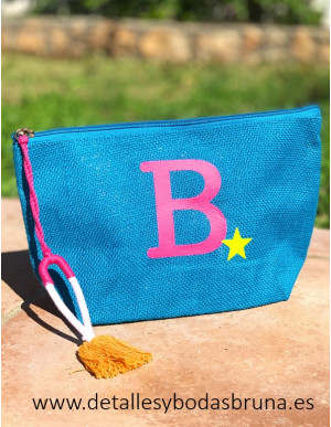 Neceser de Yute Étnico Personalizado Inicial 2