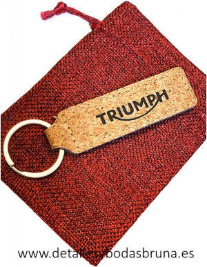 Llavero de Corcho Personalizado con Logo 2