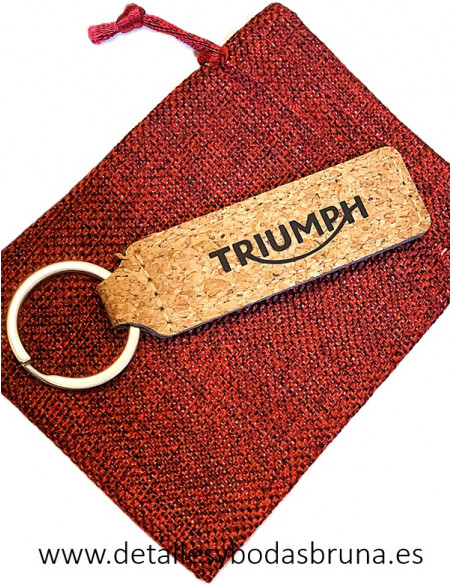 Llavero de Corcho Personalizado con Logo