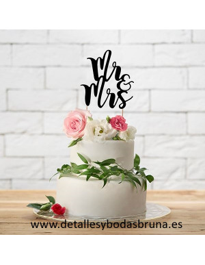 Cake Topper Mr y Mrs