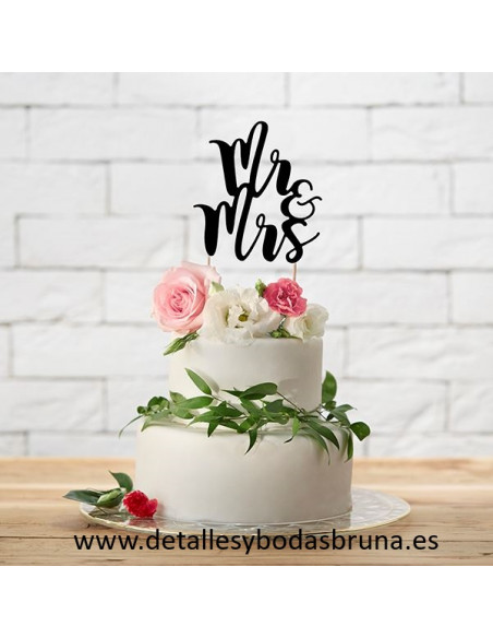 Cake Topper Mr y Mrs