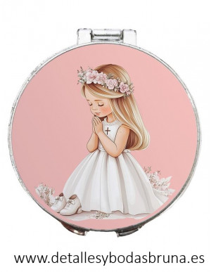 Espejo de Comunión Niña Rubia