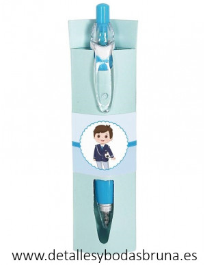 Boli para Comunión Niño Celeste