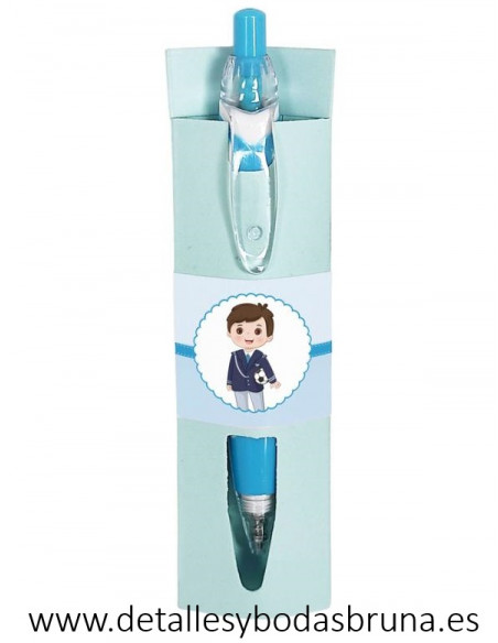 Boli para Comunión Niño Celeste