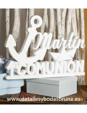 Corcho de Comunión Personalizado Ancla