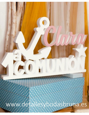 Letras de Corcho Blanco para Comunión