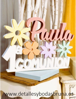 Nombre de Corcho para Comunión Floral