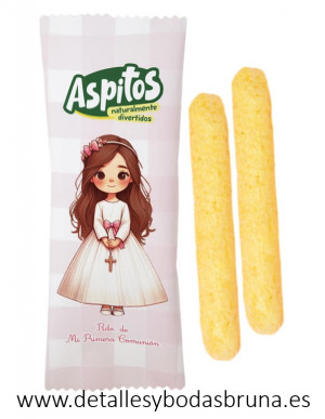 Aspitos para Comunión Niña Rosa