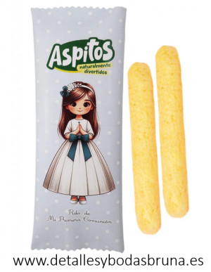 Aspitos Comunión Niña Lunares