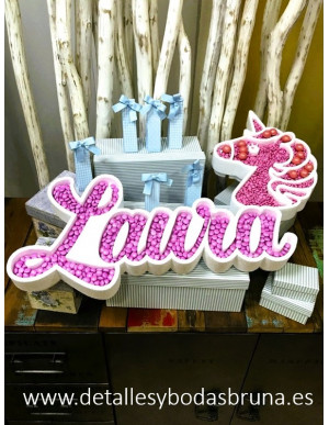 Nombre Chuches Unicornio