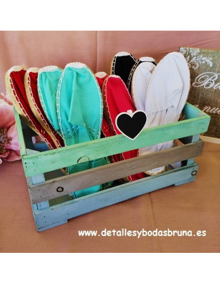 Alpargatas de Esparto Colores Surtidos (lote 12 pares) 