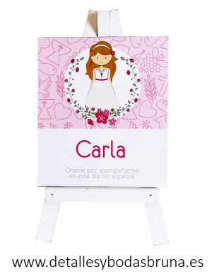 Marcasitio Comunión Personalizado Niña