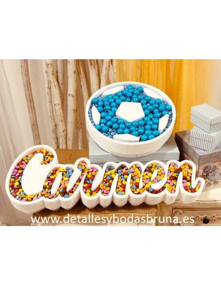 Corcho para Candy Bar Comunión Fútbol