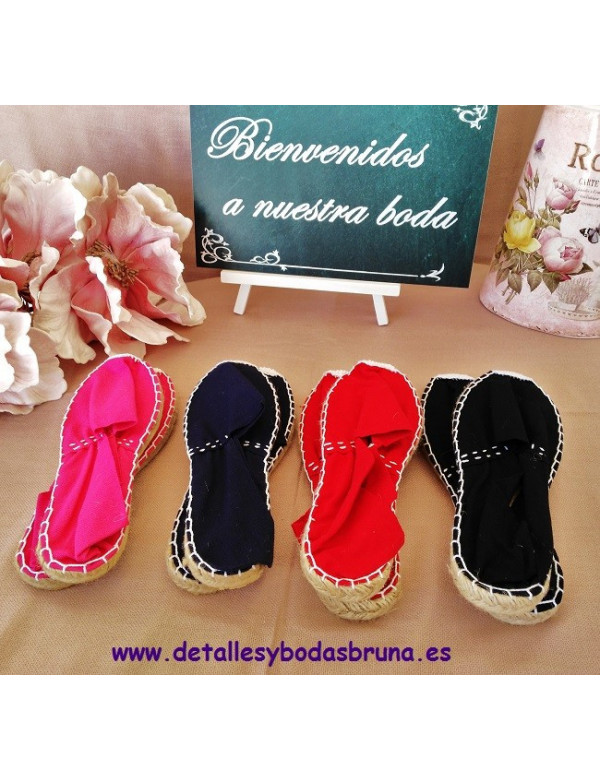 Alpargatas de Esparto Colores Surtidos (lote 12 pares) 