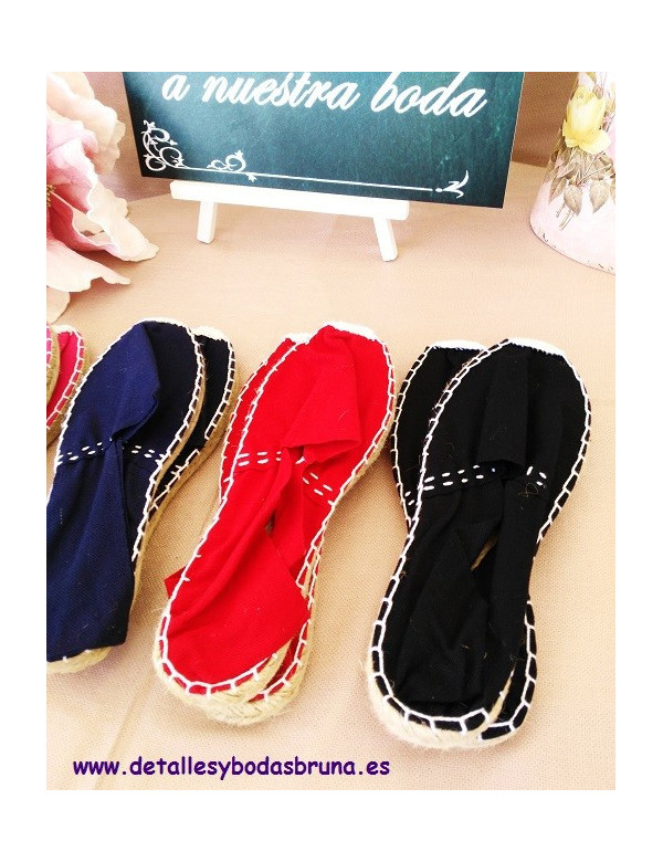 Alpargatas de Esparto Colores Surtidos (lote 12 pares) 