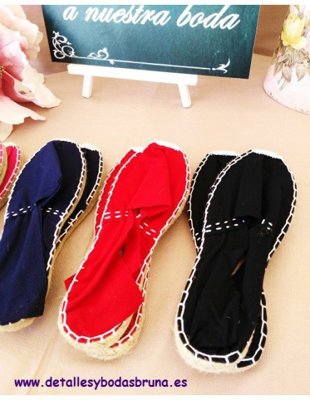 Alpargatas de Esparto Colores Surtidos (lote 12 pares) 