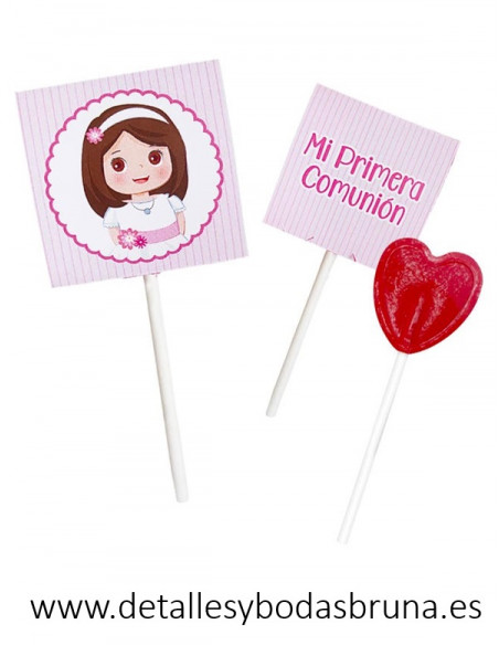 Piruleta para Comunión Niña