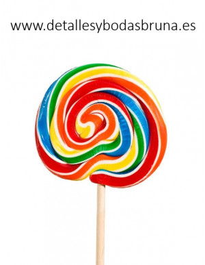 Piruleta Arcoiris Grande 20 unidades