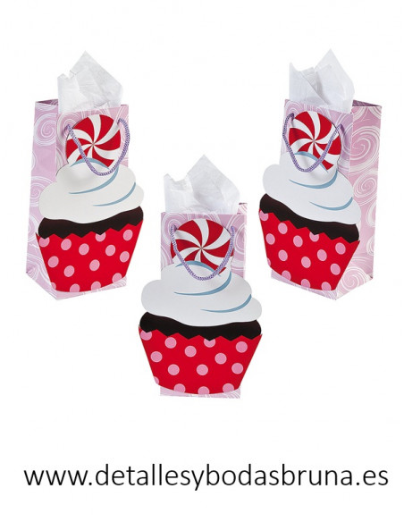 Bolsitas Cupcake con asa