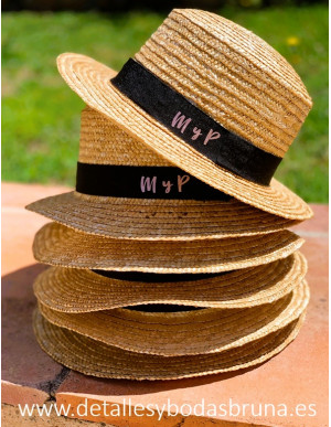 Sombrero Canotier Personalizado con Iniciales