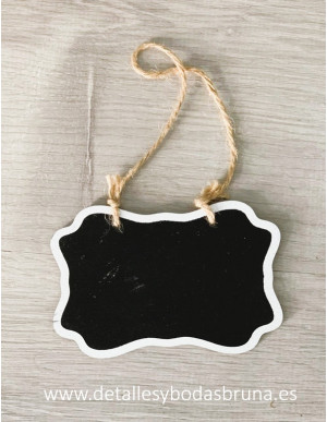 Pizarra para colgar vintage filo blanco