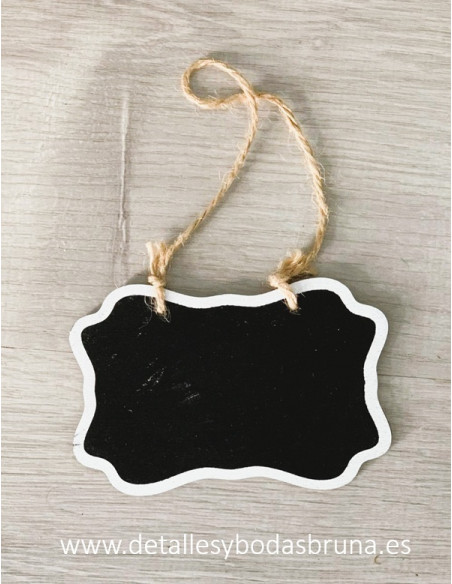 Pizarra para colgar vintage filo blanco
