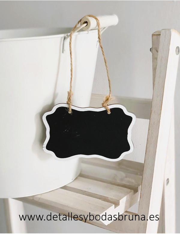 Pizarra para colgar vintage filo blanco